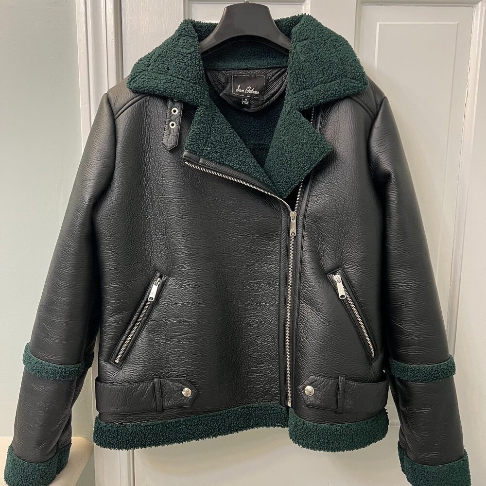 Sam Edelman Sherling Lined Moto Jacket